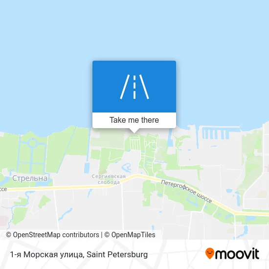 1-я Морская улица map