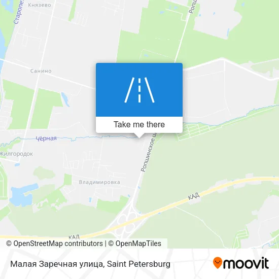 Малая Заречная улица map