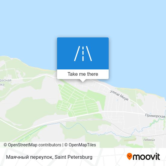 Маячный переулок map