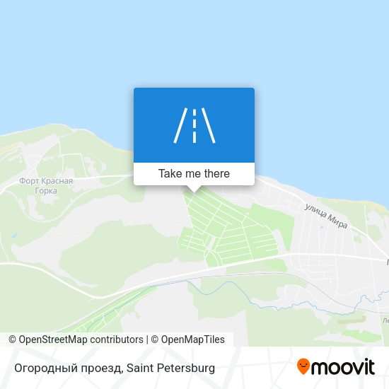 Огородный проезд map