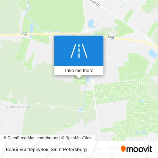 Вербный переулок map