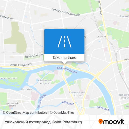 Ушаковский путепровод map
