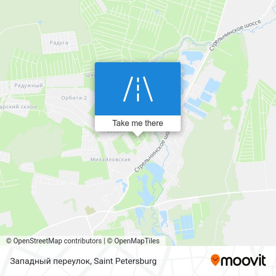 Западный переулок map