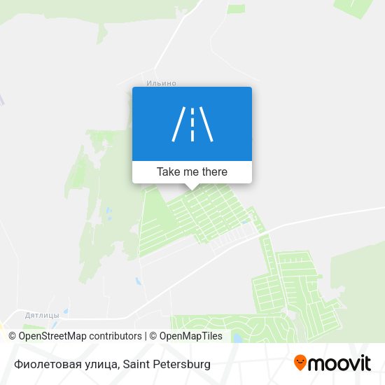 Фиолетовая улица map