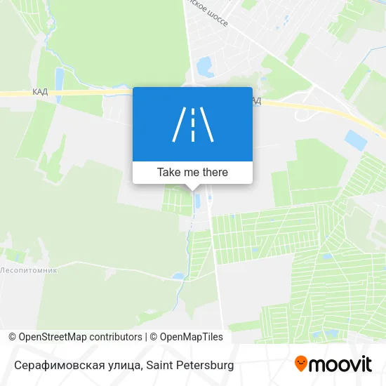 Серафимовская улица map