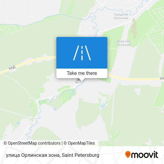улица Орлинская зона map