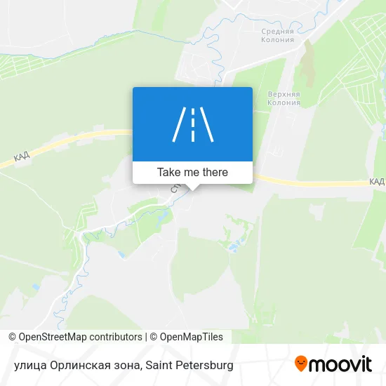 улица Орлинская зона map