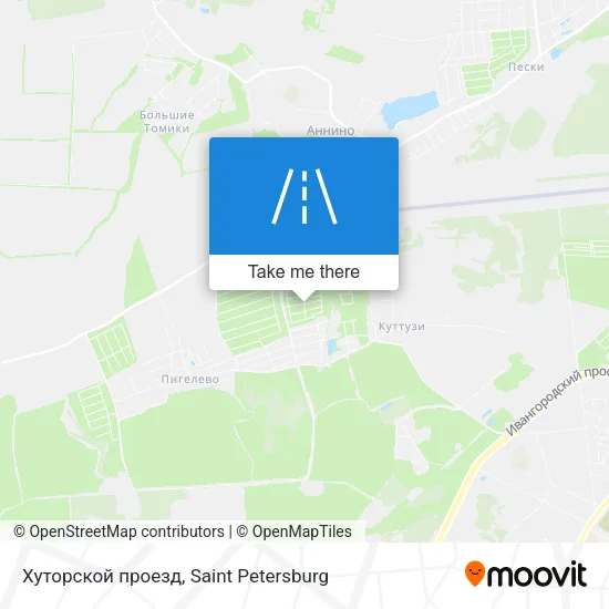 Хуторской проезд map