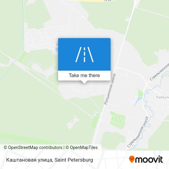 Каштановая улица map