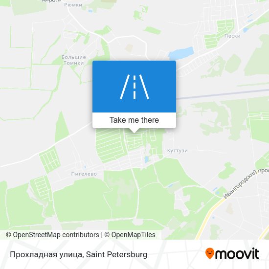 Прохладная улица map