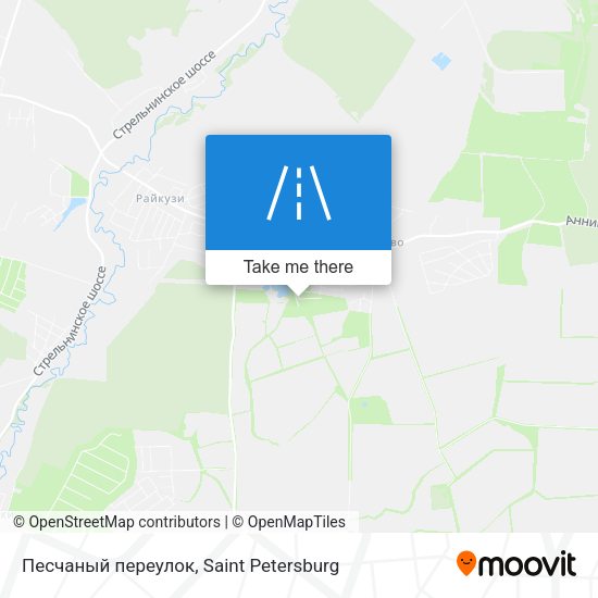 Песчаный переулок map