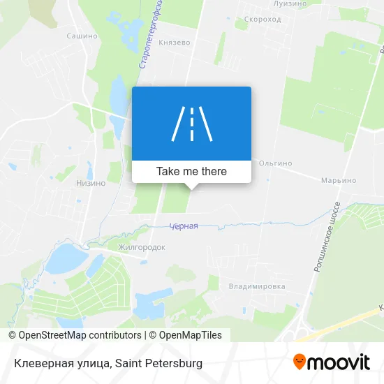 Клеверная улица map