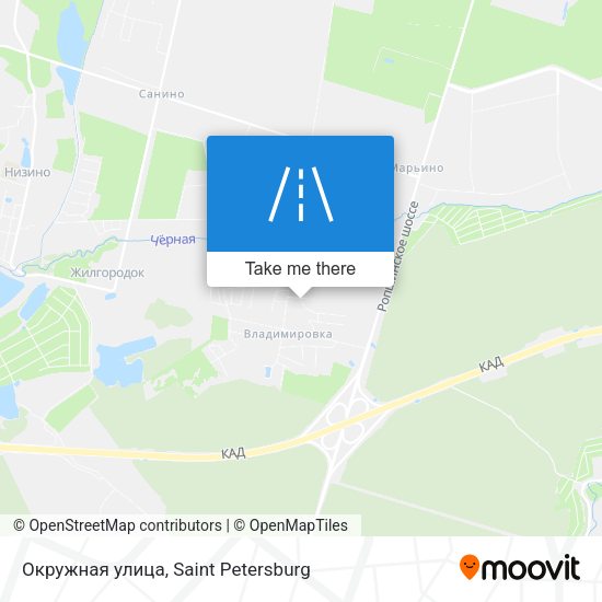 Окружная улица map