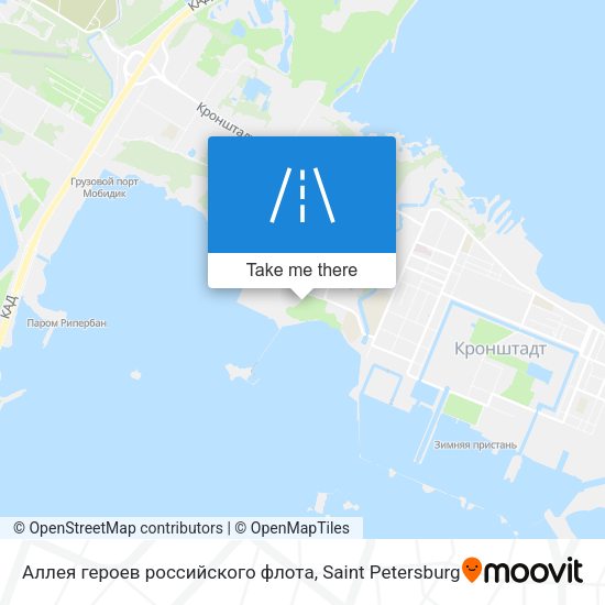 Аллея героев российского флота map