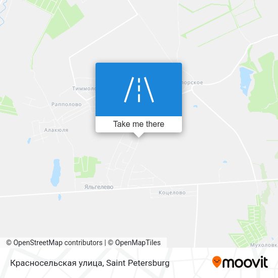 Красносельская улица map