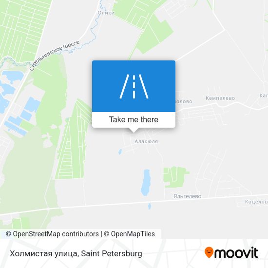 Холмистая улица map