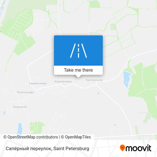 Сапёрный переулок map
