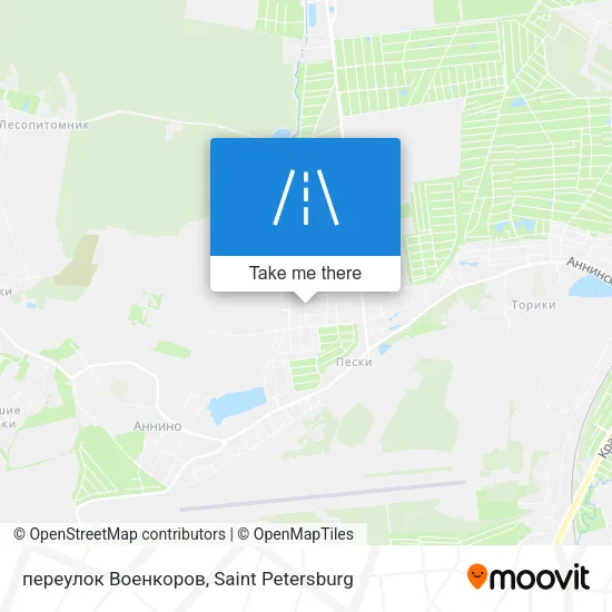 переулок Военкоров map