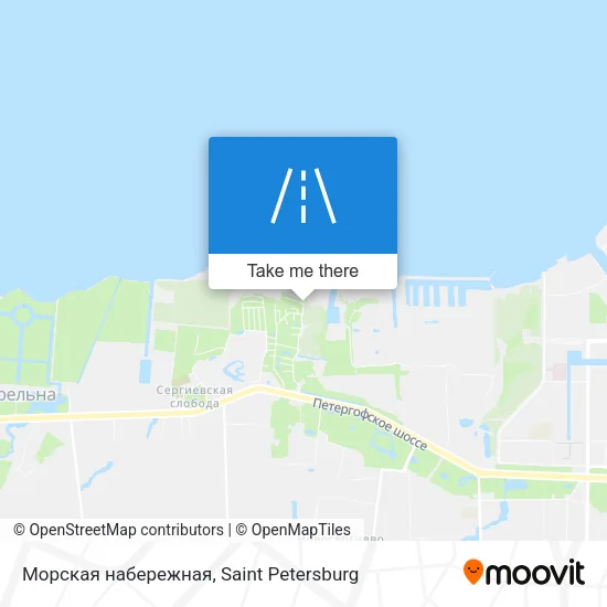 Морская набережная map