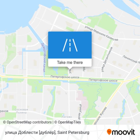 улица Доблести [дублёр] map