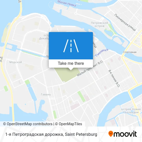1-я Петроградская дорожка map
