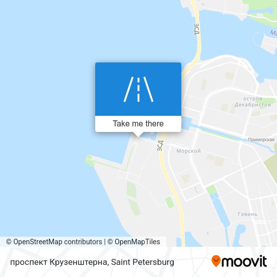 проспект Крузенштерна map