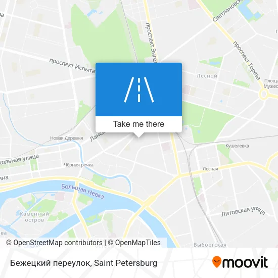 Бежецкий переулок map