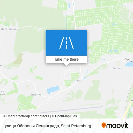 улица Обороны Ленинграда map