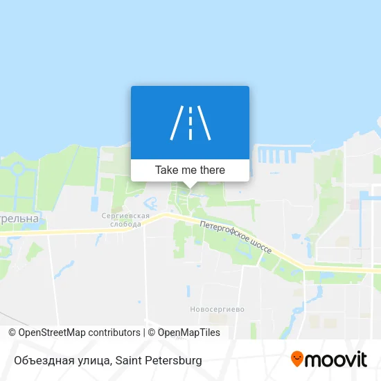 Объездная улица map