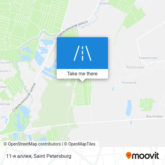 11-я аллея map