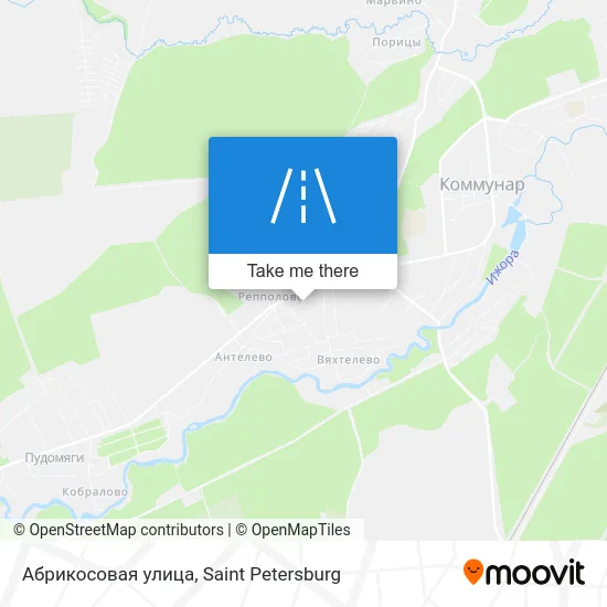 Абрикосовая улица map