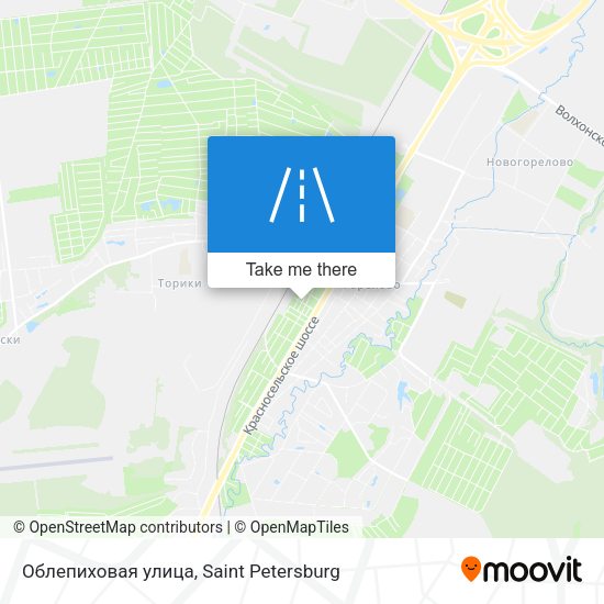 Облепиховая улица map