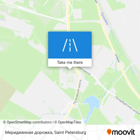 Меридианная дорожка map