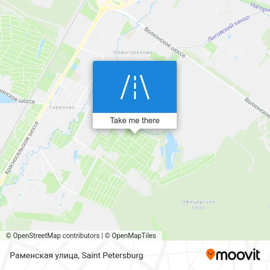 Раменская улица map