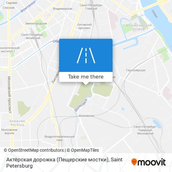 Актёрская дорожка (Пещерские мостки) map