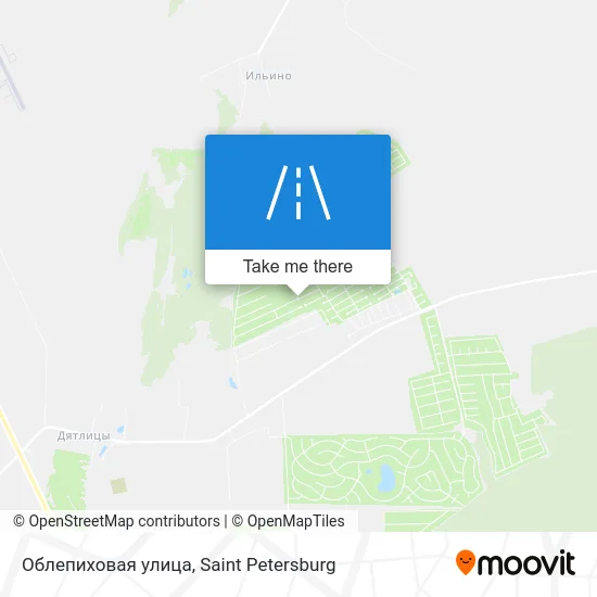 Облепиховая улица map