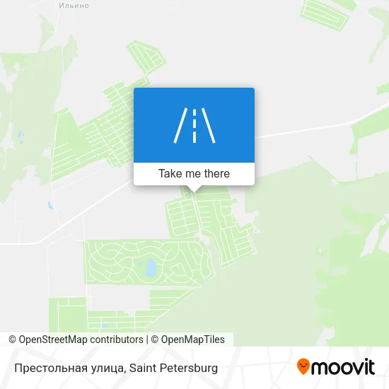 Престольная улица map