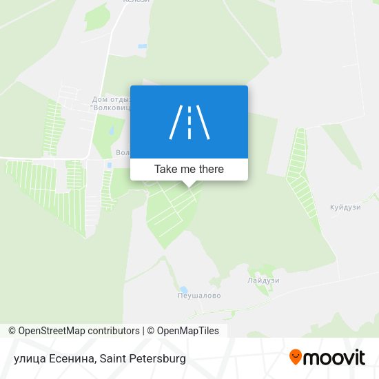 улица Есенина map