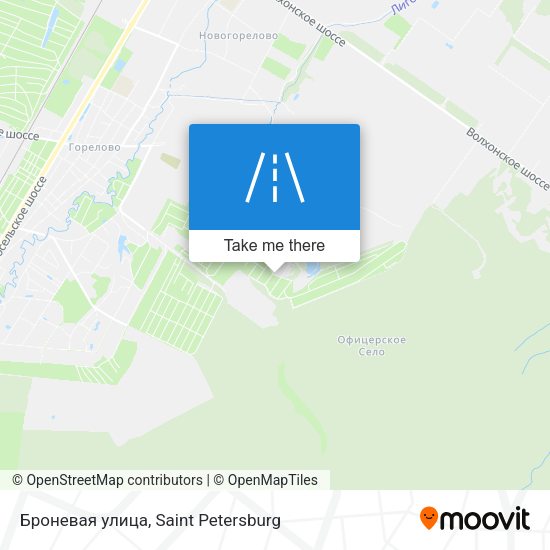 Броневая улица map