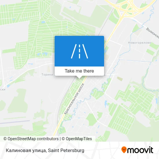 Калиновая улица map