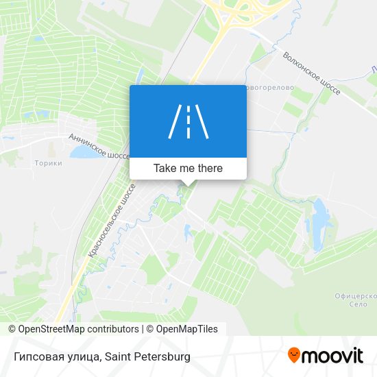 Гипсовая улица map