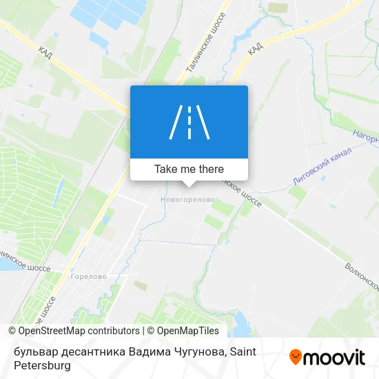 бульвар десантника Вадима Чугунова map