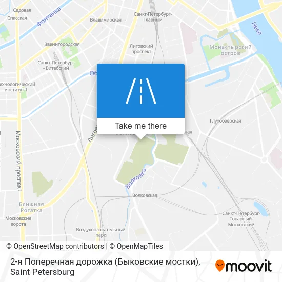 2-я Поперечная дорожка (Быковские мостки) map