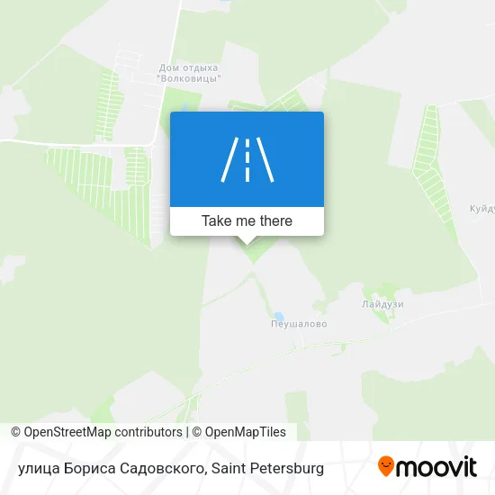улица Бориса Садовского map