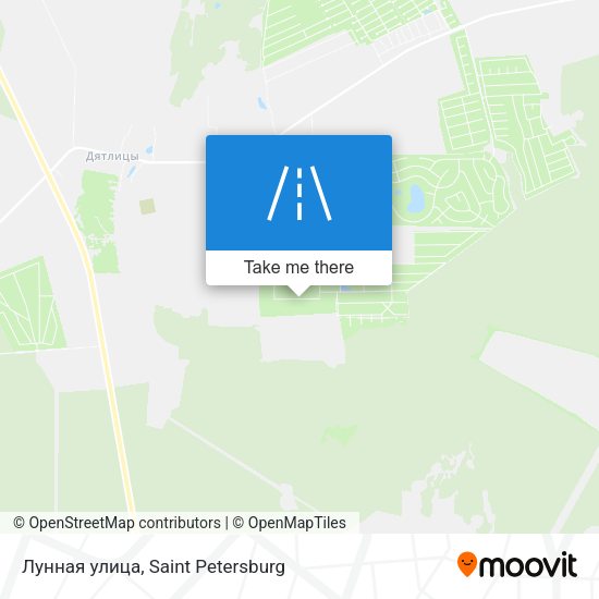 Лунная улица map