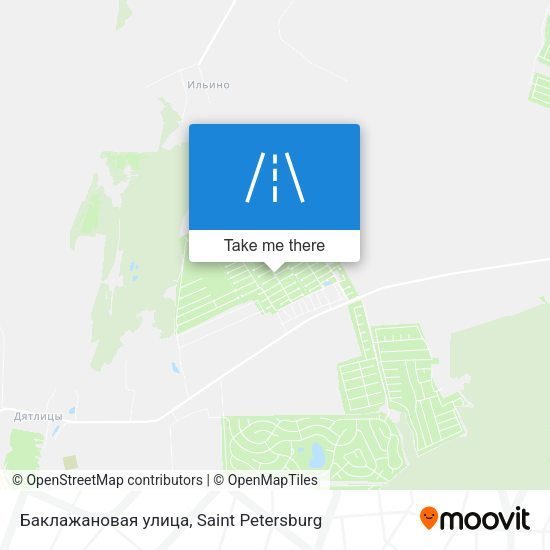 Баклажановая улица map