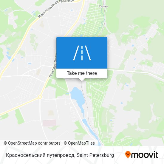 Красносельский путепровод map
