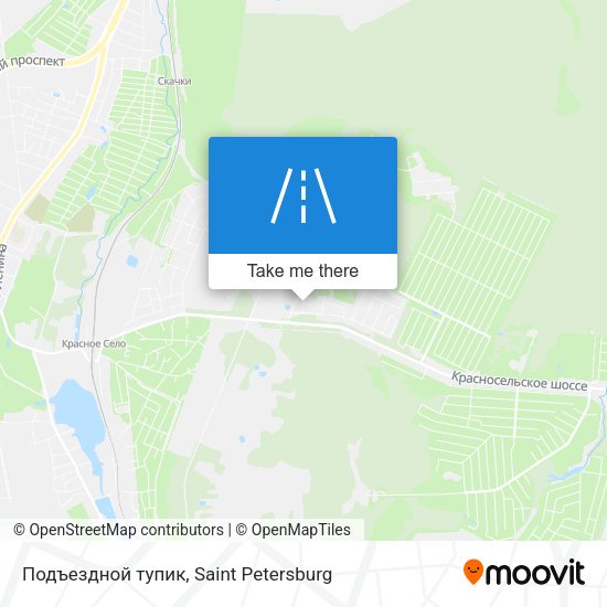 Подъездной тупик map