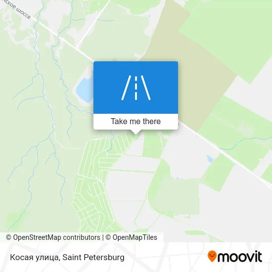 Косая улица map