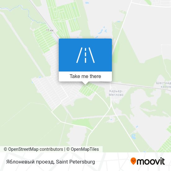 Яблоневый проезд map